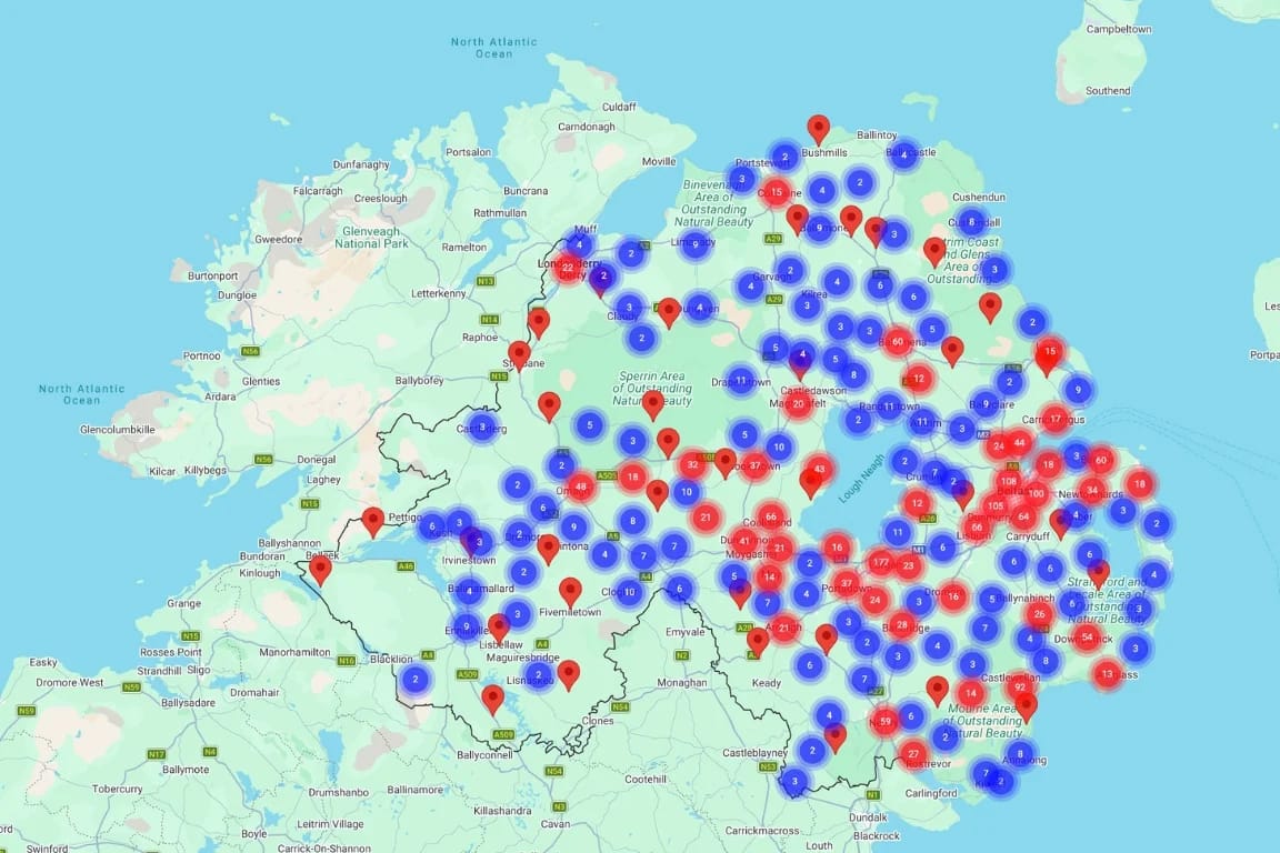 NI Leak Detection Service Area
