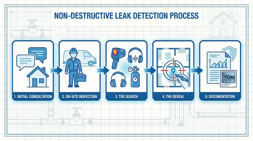 Non Destructive Leak Detection Process