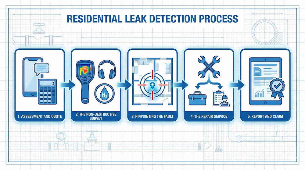 Residential Leak Detection Process